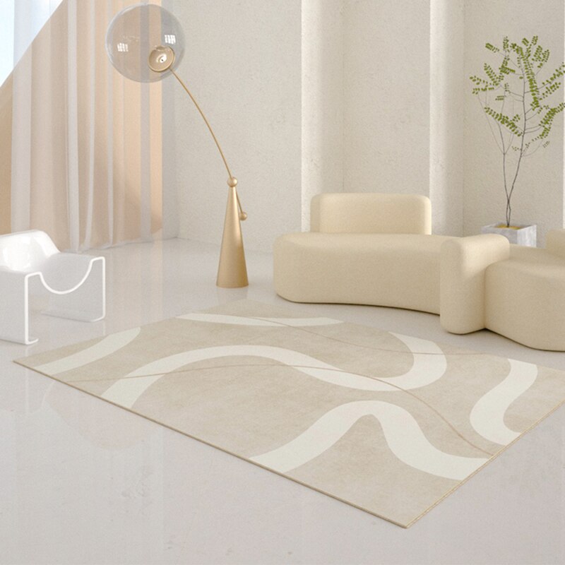 Nordic Geometric Line Pattern Rug Interior Art Deco Rug