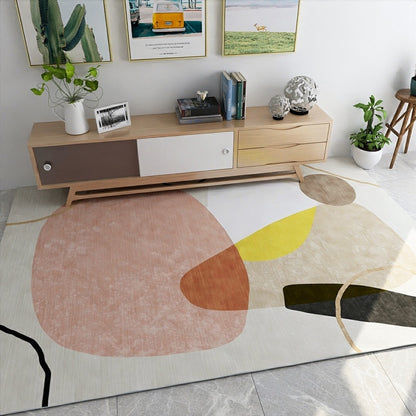 Modern Minimalist Living Room Rug Nordic Geometric Pattern Salon Rug