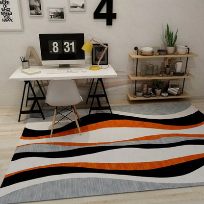 Modern Minimalist Living Room Rug Nordic Geometric Pattern Salon Rug