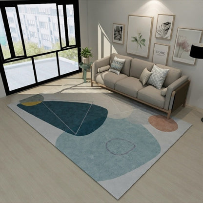 Modern Minimalist Living Room Rug Nordic Geometric Pattern Salon Rug