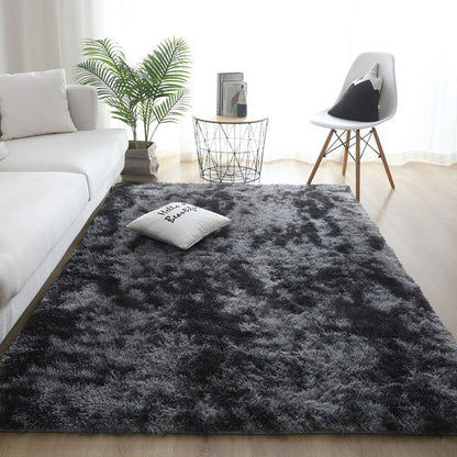 Fluffy Nordic Lounge Rug houses and Plush Kids Bedroom Bedside Rug