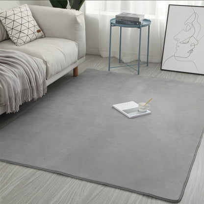 Grey Rug for Living Room Modern Short Plush Soft For Kids Anti-slip Rug