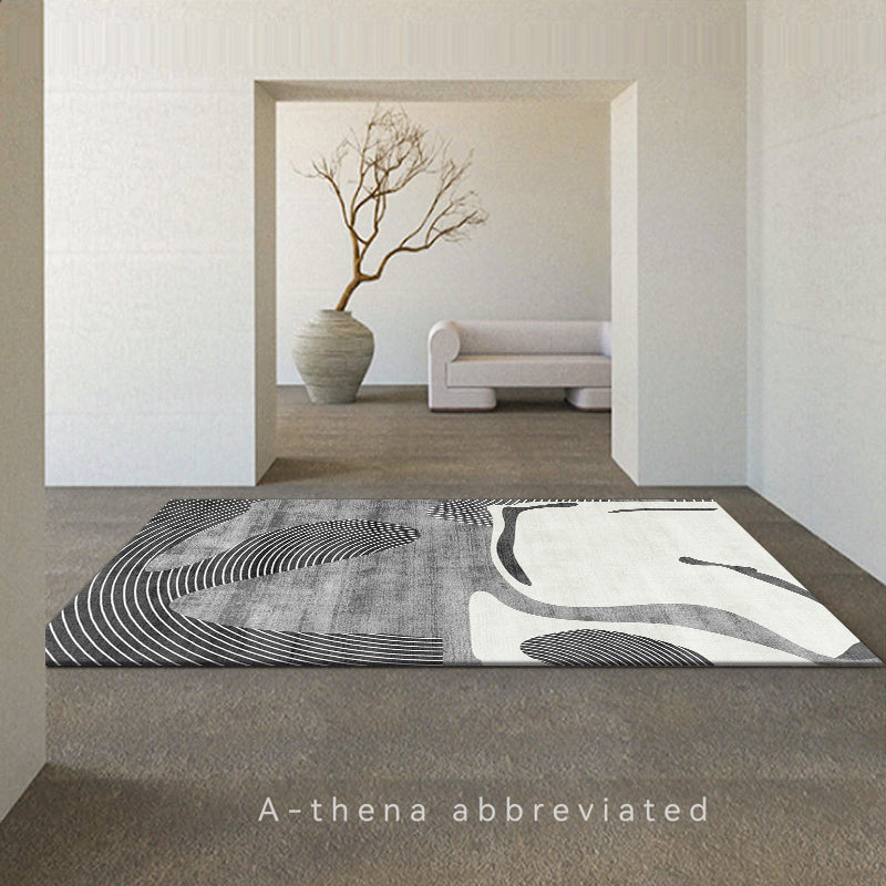 Non-slip Washable Bedroom Large Area Rug Modern Printing Floor Rug