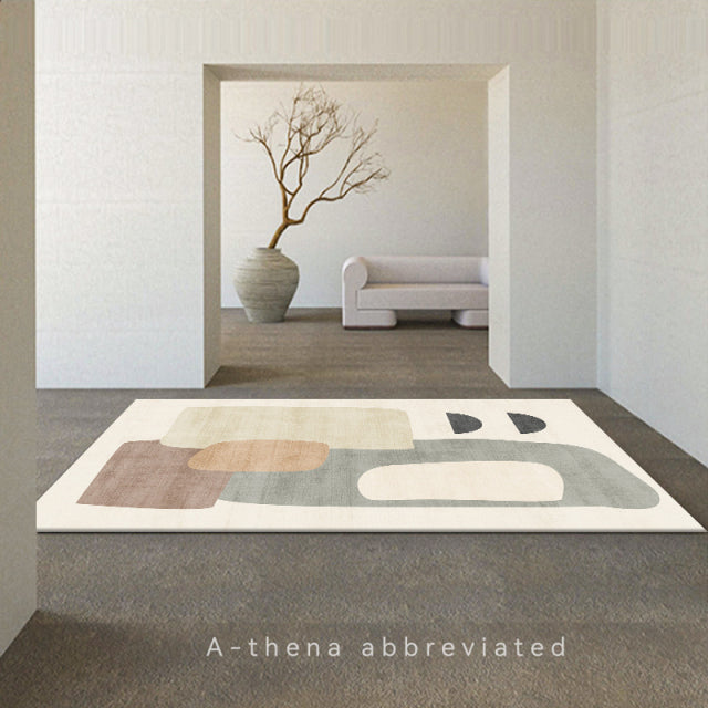 Non-slip Washable Bedroom Large Area Rug Modern Printing Floor Rug