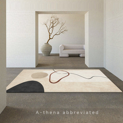 Non-slip Washable Bedroom Large Area Rug Modern Printing Floor Rug