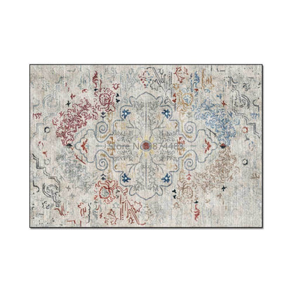 Vintage Bohemian Pattern Ethnic Style Living Room Bedroom Bedside Rug