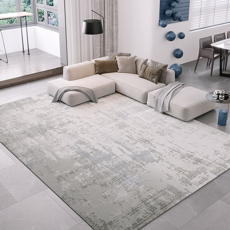 Thick Parlor Modern Soft Rug Non-slip Nordic Grey Rug