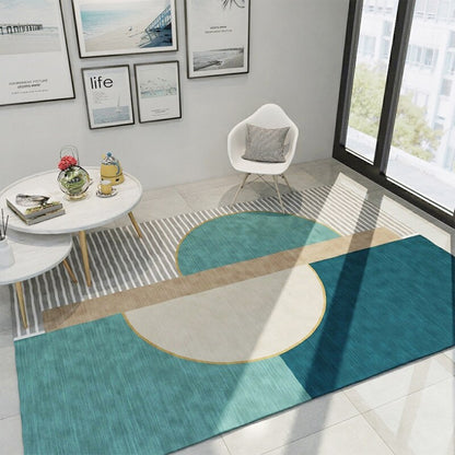 Decoration Corridor Floor Modern Geometric 3d Printing Non-Slip Rug