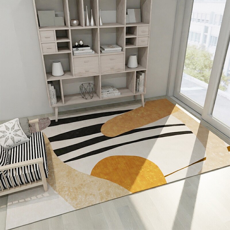 Decoration Corridor Floor Modern Geometric 3d Printing Non-Slip Rug