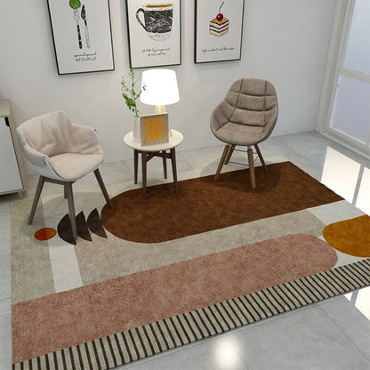 Decoration Corridor Floor Modern Geometric 3d Printing Non-Slip Rug