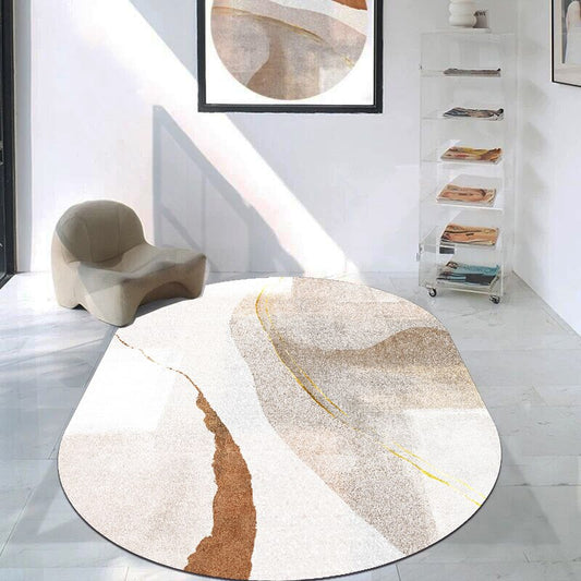 Home Soft Plush Fluffy Rug Abstract Shaggy Decor Study Room Rug