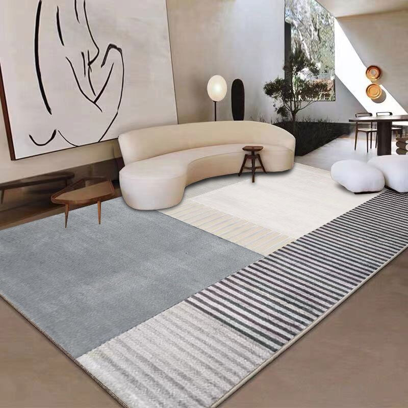 Geometric Modern Rug Fluffy Shaggy Modern Parlor Rug