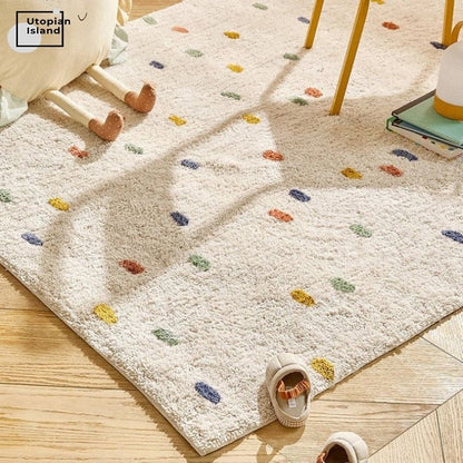 Living Room Modern Furry Mat Fluffy Kawaii Room Decor Entrance Mat