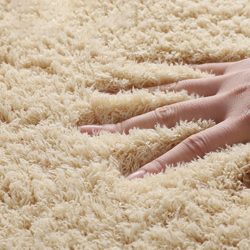 Thick Solid Color Simple Non-slip Rug Furry Plush Large Area Rug