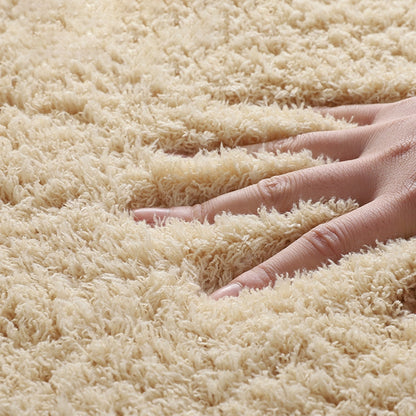 Thick Solid Color Simple Non-slip Rug Furry Plush Large Area Rug