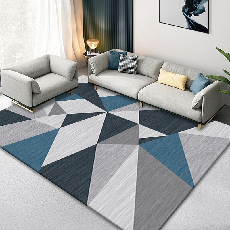 Nordic Geometric Bedroom non-slip dining decoration Rug