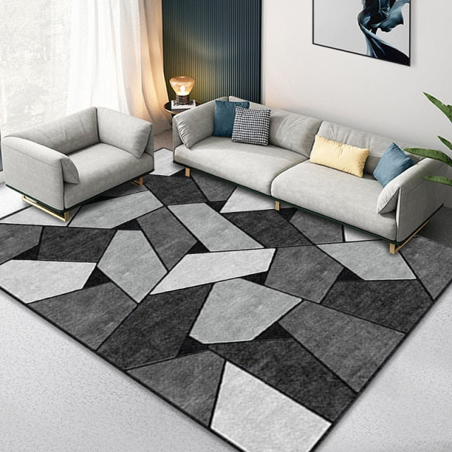 Nordic Geometric Bedroom non-slip dining decoration Rug