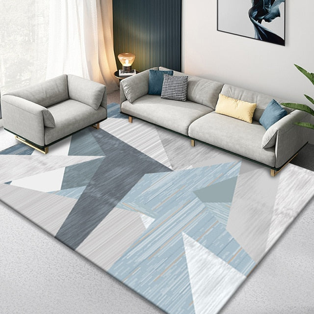 Nordic Geometric Bedroom non-slip dining decoration Rug