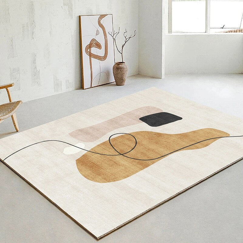 Modern Minimalist Rug Ins Wind Abstract Line Coffee Table Rug