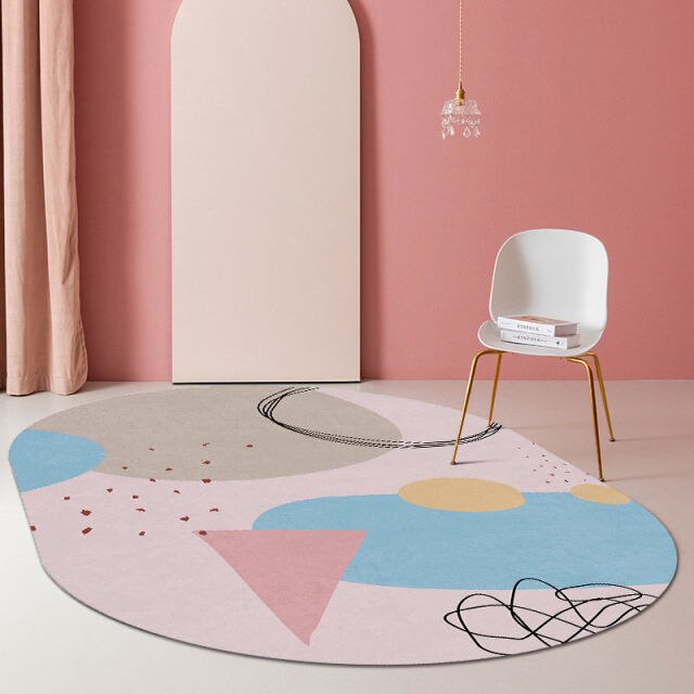 Entrance Loop Dust Removal Rug Hallway Custom Shape Irregular Rug