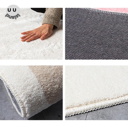 Large Rug Living Room Dining Fluffy Bath Baby White Thermal Rug