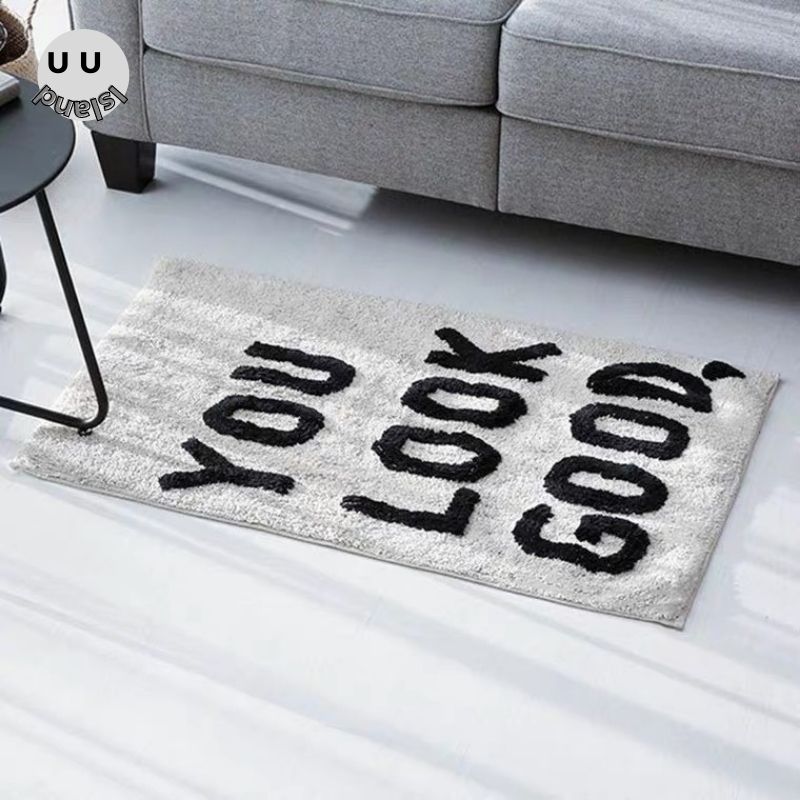 Large Rug Living Room Dining Fluffy Bath Baby White Thermal Rug