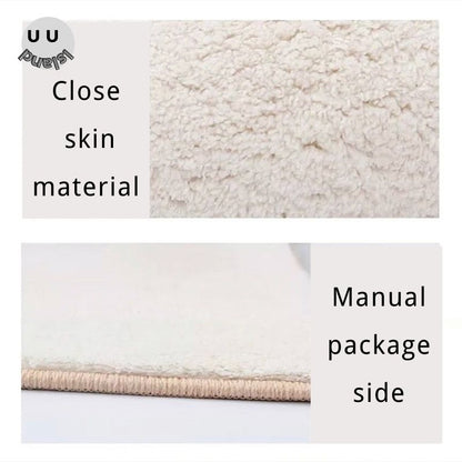 Large Rug Living Room Dining Fluffy Bath Baby White Thermal Rug