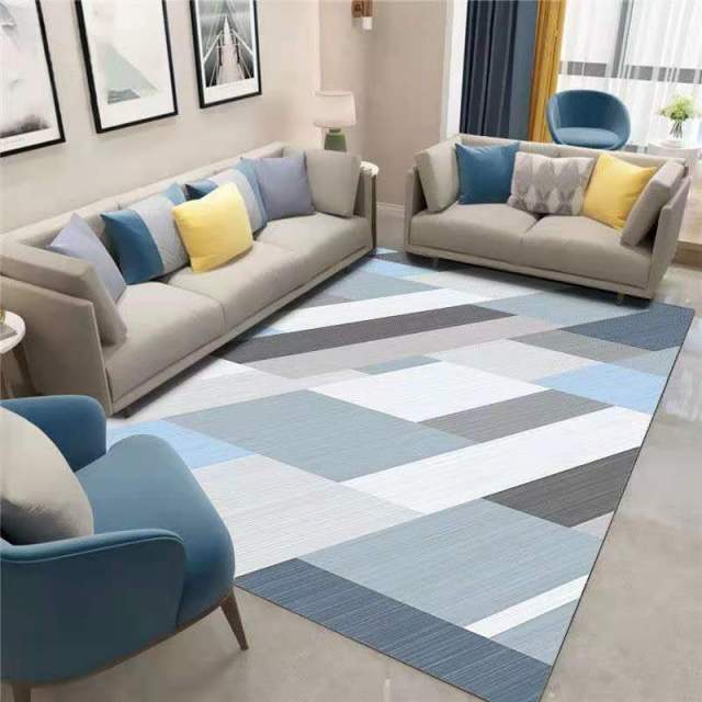 Modern Velvet Bedroom Living Room Sofa Rug Nordic High Quality Rug