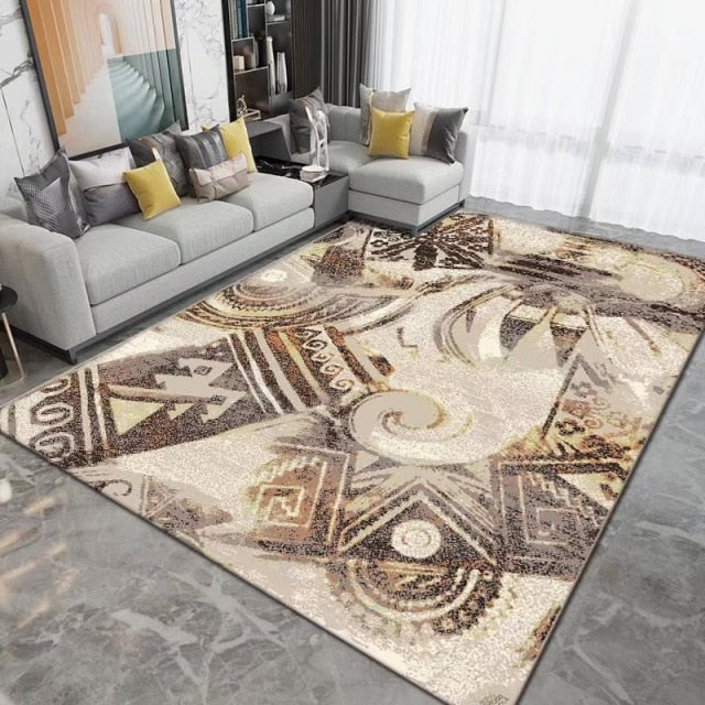 Geometric Printed Rug Modern Home Decoration Washable Lounge Rug