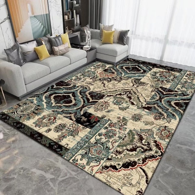 Geometric Printed Rug Modern Home Decoration Washable Lounge Rug