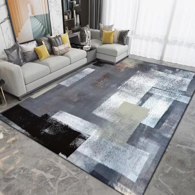 Geometric Printed Rug Modern Home Decoration Washable Lounge Rug