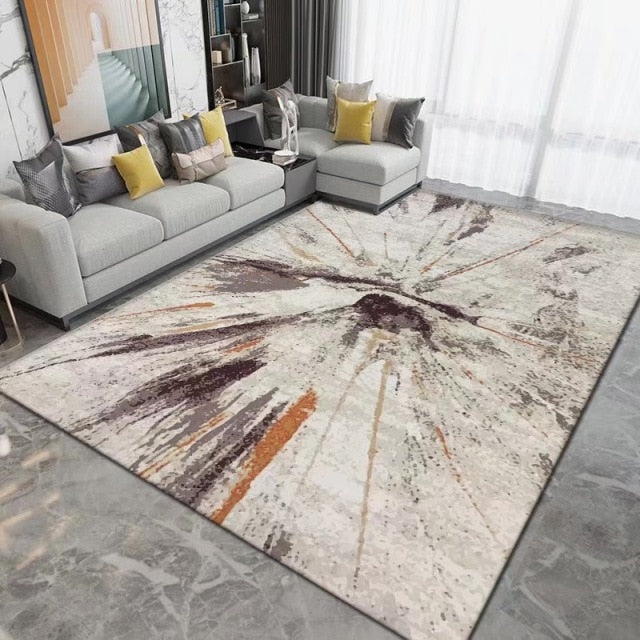 Geometric Printed Rug Modern Home Decoration Washable Lounge Rug