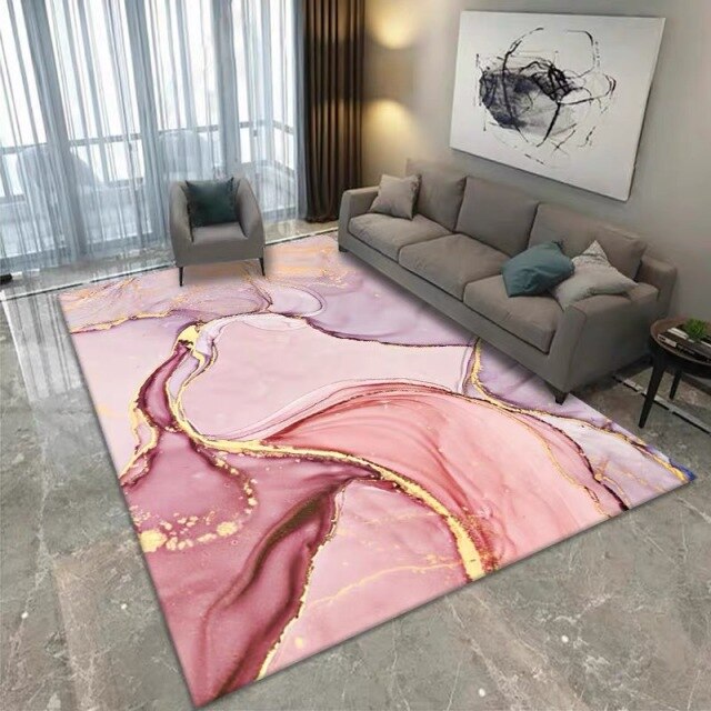 Geometric Printed Rug Modern Home Decoration Washable Lounge Rug