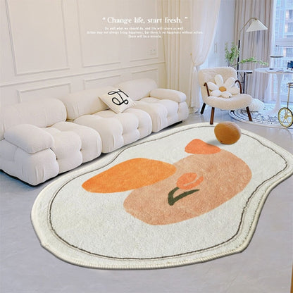 Imitation Cashmere Fluffy Plush Big Rug for Living Room