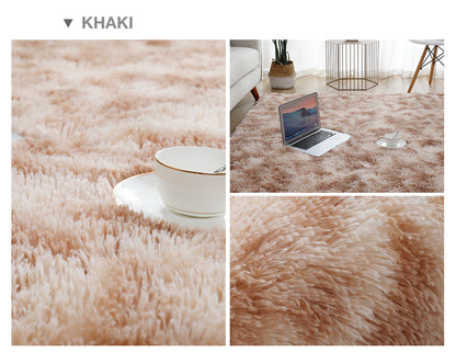 Thick Rug for Living Room Plush Children Bed Room Fluffy Floor Rug