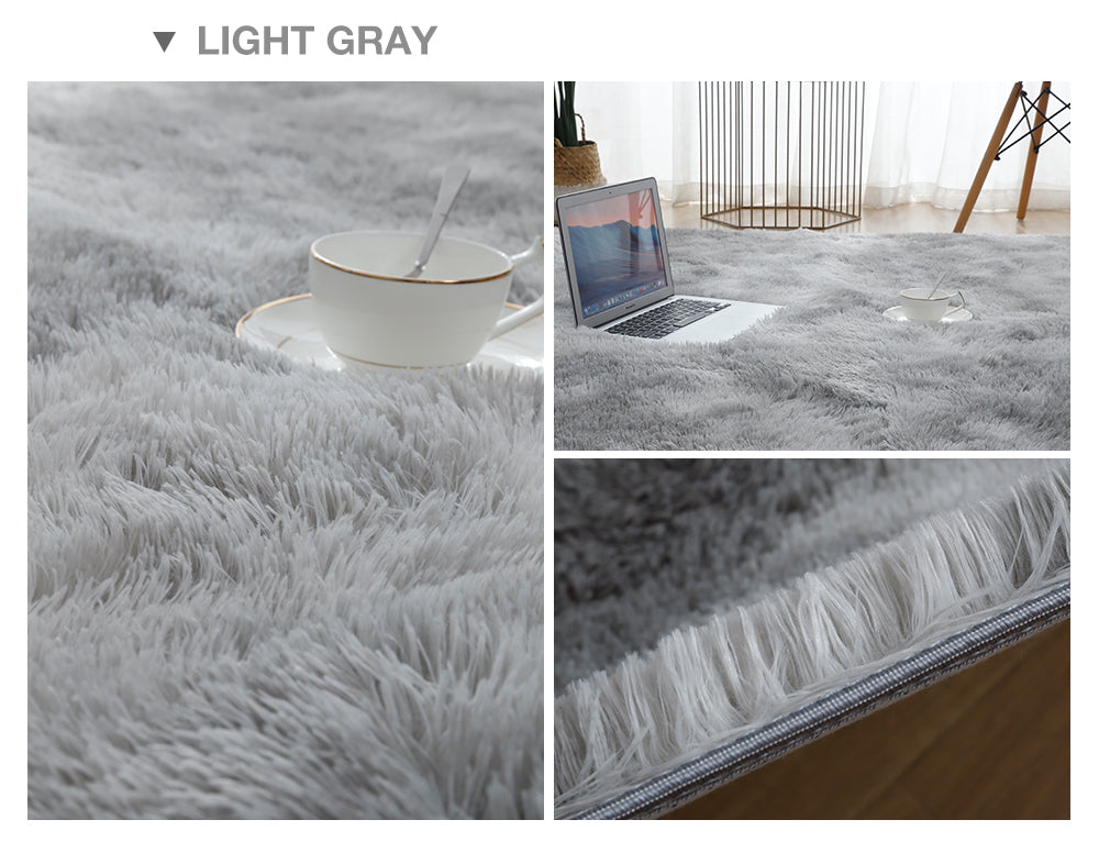 Thick Rug for Living Room Plush Children Bed Room Fluffy Floor Rug