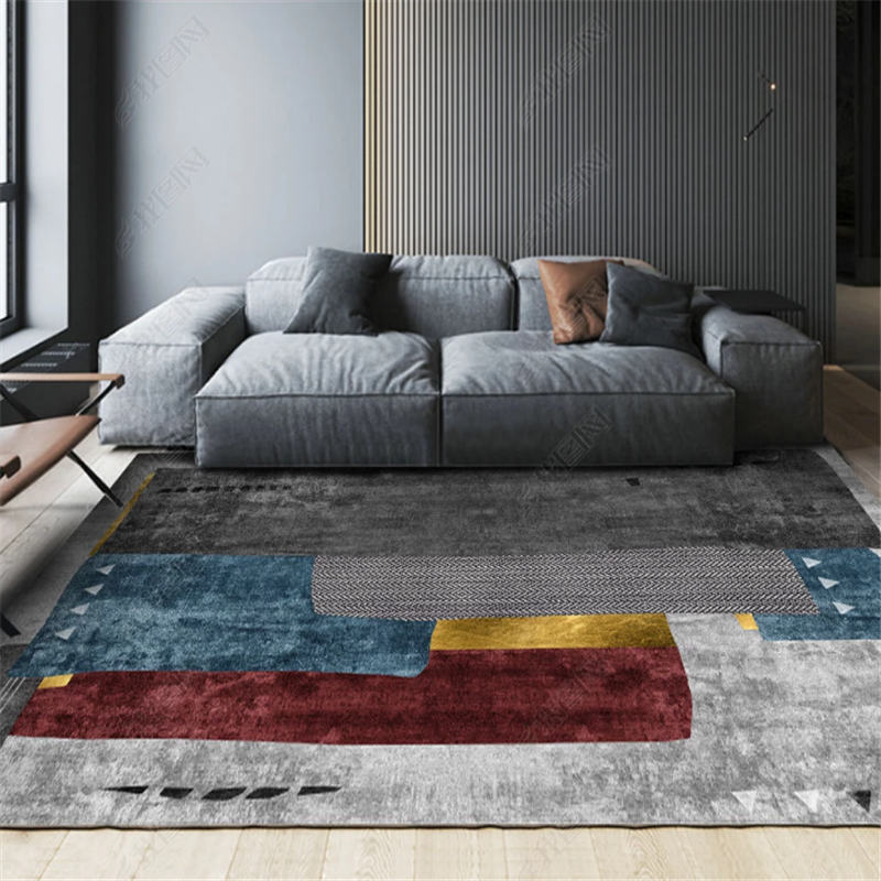 Geometric Printed Rug Modern Home Decoration Washable Lounge Rug