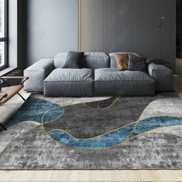 Geometric Printed Rug Modern Home Decoration Washable Lounge Rug