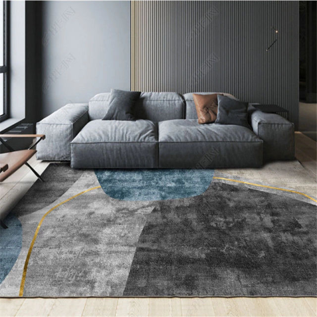 Geometric Printed Rug Modern Home Decoration Washable Lounge Rug