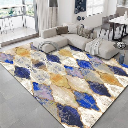 Nordic Gradient Large Size Living Room Rug Modern Geometric Rug