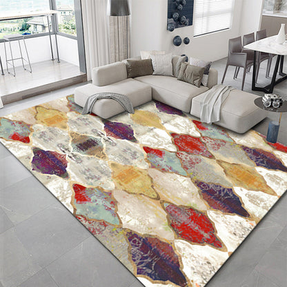 Nordic Gradient Large Size Living Room Rug Modern Geometric Rug