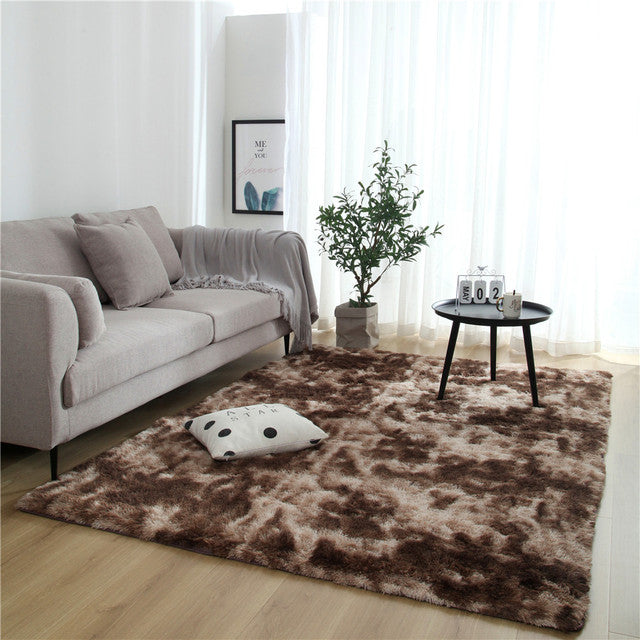 Plush Pink Rug Living Room Decoration Fluffy Thick Bedroom Rug