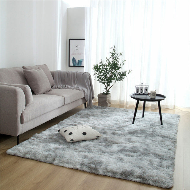 Plush Pink Rug Living Room Decoration Fluffy Thick Bedroom Rug