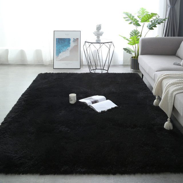 Plush Pink Rug Living Room Decoration Fluffy Thick Bedroom Rug